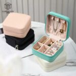 Leather Jewelry Organizer Box – Portable Jewelry Storage Case
