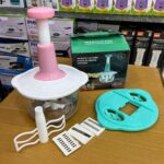 5-in-1 Manual Hand Push Chopper – Multifunction Vegetable Cutter